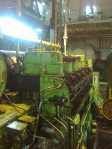 Generator engine repair at anchorage